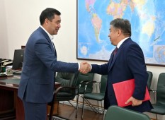 Президент Садыр Жапаров принял министра инвестиций Алмамбета Шыкмаматова